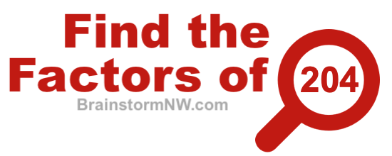 Find the factors of 204 Find the factors of 204