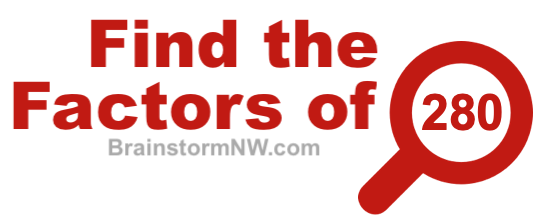 Find the factors of 280 Find the factors of 280
