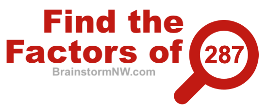 Find the factors of 287 Find the factors of 287