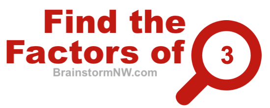 Find the factors of 3 Find the factors of 3