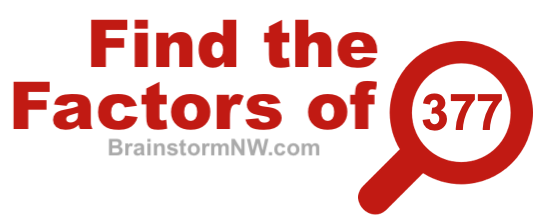 Find the factors of 377 Find the factors of 377