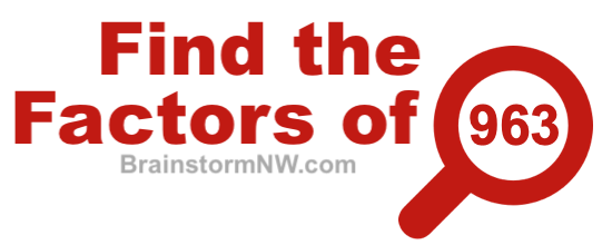 Find the factors of 963 Find the factors of 963