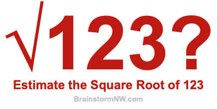 Estimate the Square Root of 123