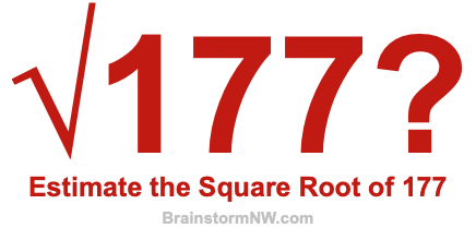 Estimate the Square Root of 177