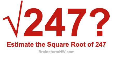 Estimate the Square Root of 247