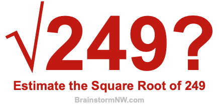 Estimate the Square Root of 249