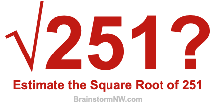 Estimate the Square Root of 251 Estimate the Square Root of 251