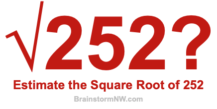 Estimate the Square Root of 252