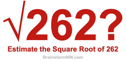 Estimate the Square Root of 262