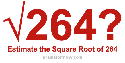 Estimate the Square Root of 264