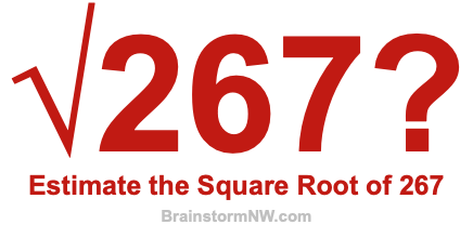 Estimate the Square Root of 267