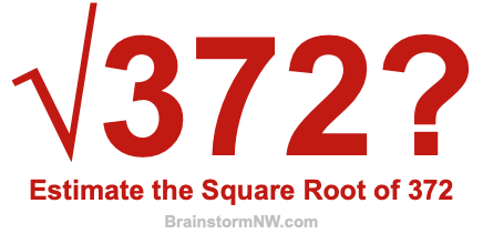 Estimate the Square Root of 372