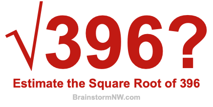 Estimate the Square Root of 396