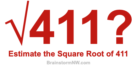 Estimate the Square Root of 411