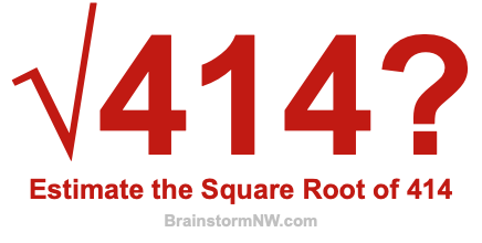 Estimate the Square Root of 414