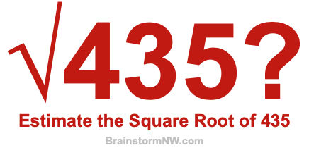 Estimate the Square Root of 435