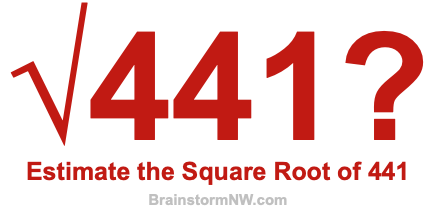 Estimate the Square Root of 441