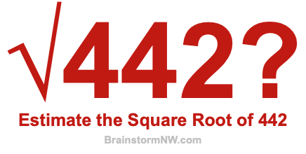 Estimate the Square Root of 442