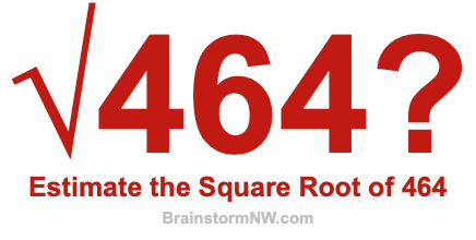 Estimate the Square Root of 464