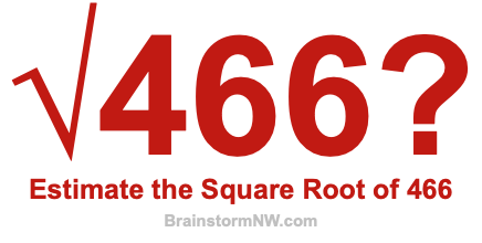 Estimate the Square Root of 466