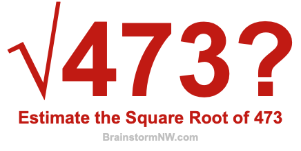 Estimate the Square Root of 473