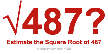 Estimate the Square Root of 487