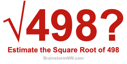 Estimate the Square Root of 498