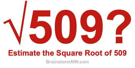 Estimate the Square Root of 509