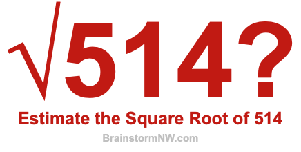 Estimate the Square Root of 514