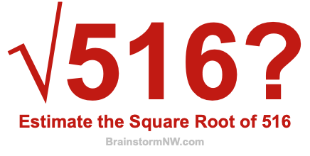 Estimate the Square Root of 516