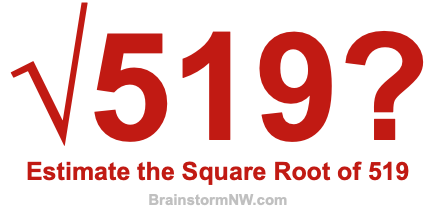 Estimate the Square Root of 519
