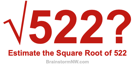 Estimate the Square Root of 522