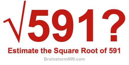 Estimate the Square Root of 591