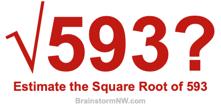 Estimate the Square Root of 593