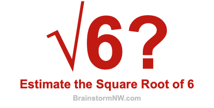 Estimate the Square Root of 6