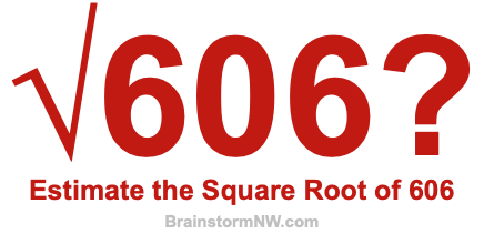 Estimate the Square Root of 606