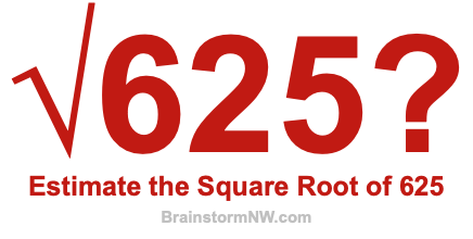 Estimate the Square Root of 625