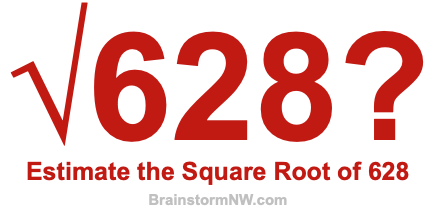 Estimate the Square Root of 628