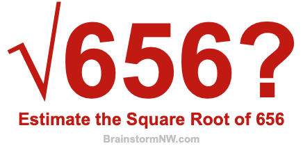 Estimate the Square Root of 656