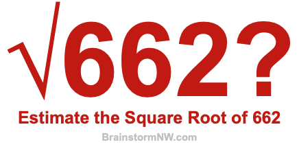 Estimate the Square Root of 662