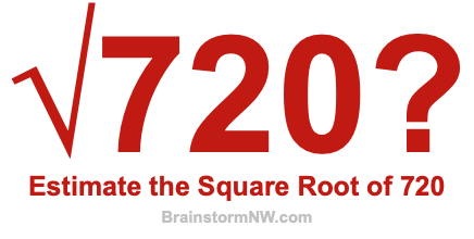 Estimate the Square Root of 720