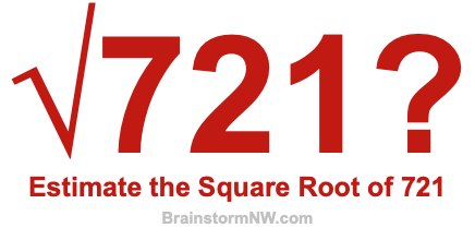 Estimate the Square Root of 721