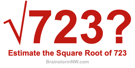 Estimate the Square Root of 723