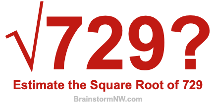 Estimate the Square Root of 729