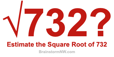 Estimate the Square Root of 732