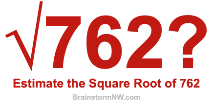 Estimate the Square Root of 762