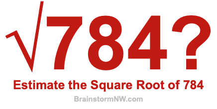Estimate the Square Root of 784