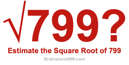 Estimate the Square Root of 799