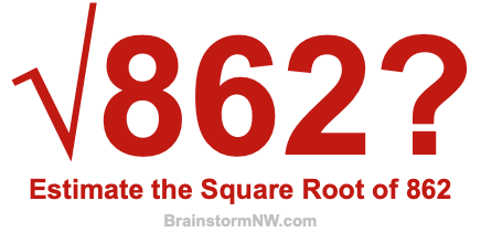 Estimate the Square Root of 862