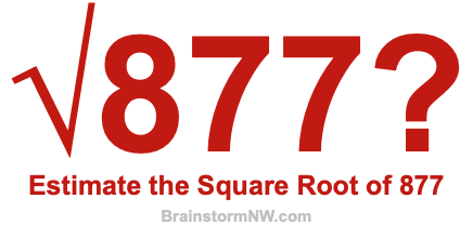 Estimate the Square Root of 877